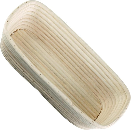 Frieling Proofing Basket, Brotform Bread Rising Banneton and Serving Basket, Rectangle, 12-Inch by 5.5-Inch