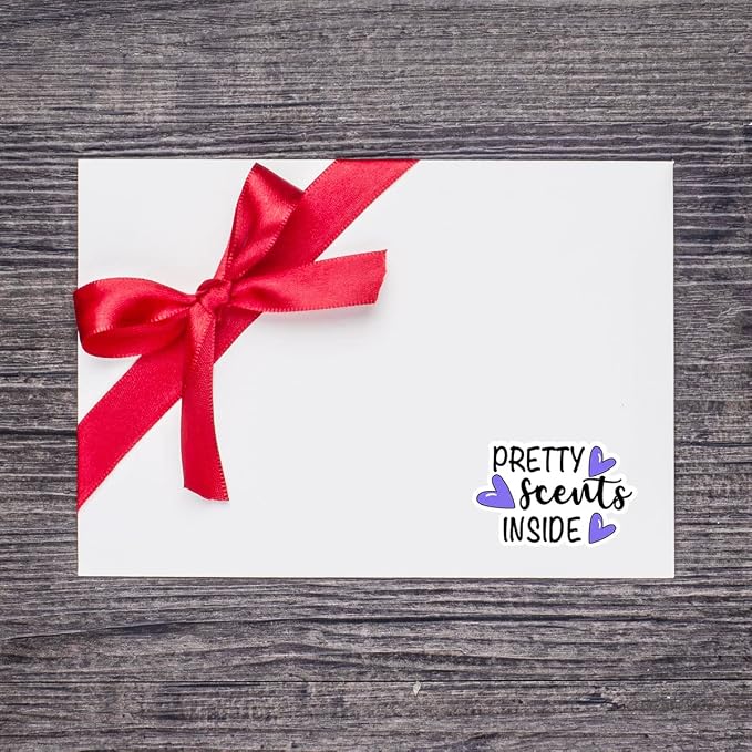 Wailozco 1.5'' Pretty Scents Inside Thank You Stickers, 500 Labels Per Roll