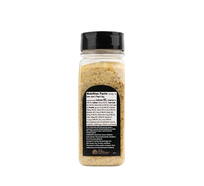 GranAroma Nutritional Yeast, Perfect for Popcorn, Pasta, Salads & Vegan Cheese (6 Ounce)
