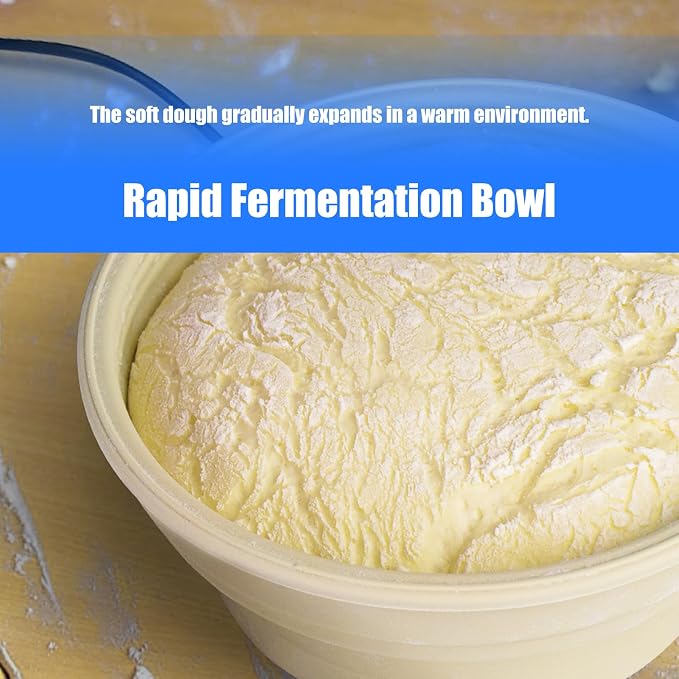 Foldable Dough Fermentation Basket Electric Thermostatic Food Grade Silicone Bannetons Batter Bowl Home Baking Supplies Electric Yeast Proofer