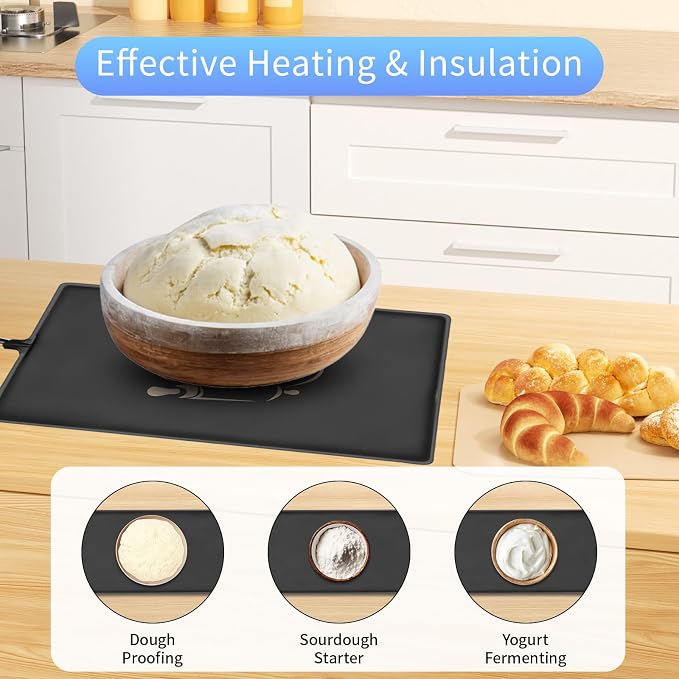 Bread Proofer Mat with Warming Box, Winter Sourdough Dough Proofing Box, for Bread Making,Sourdough Warmer,Yogurt