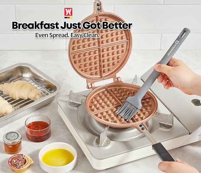 Wagensteiger Dark Gray Cooking Brush: Heat Resistant Food Grade Silicone, Non-stick Cookware Safe, Silicone Pastry & basting Brush, Flexible Bristle Design (10.63inch x 1.97inch)