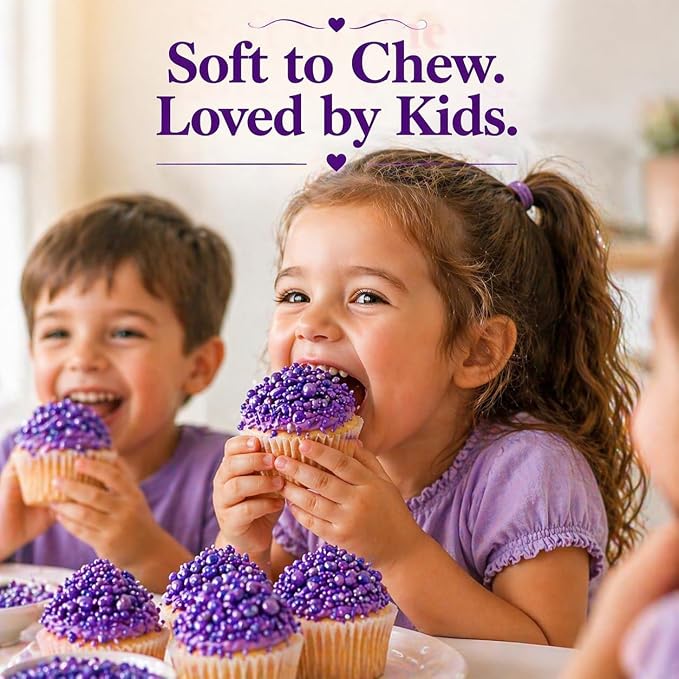 Confect Sprinkles for Cakes & Cupcakes – Fall Bash Purple Sprinkles – Edible Cake Topping for Cupcakes, Cookies, Desserts – Celebration Baking Decoration – Vegan, Gluten-Free, Nut-Free, Soy-Free, Dairy-Free , Handcrafted Sprinkle – 5 Oz