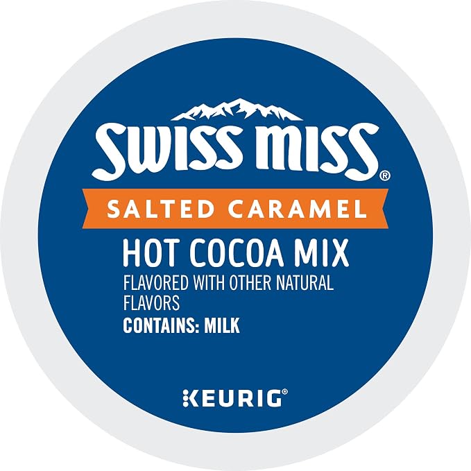 Swiss Miss Salted Caramel Hot Cocoa, Keurig Single Serve K-Cup Pods, 22 Count (Packs of 4)