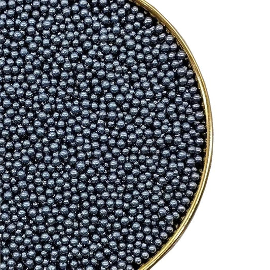 Black Sprinkles Edible Pearls,Cake Sprinkles 130g 4.6OZ,Cookie Sprinkles,Sugar Pearl, Edible Candy Pearls for Cake Cupcake Decorationg(4mm-Black)