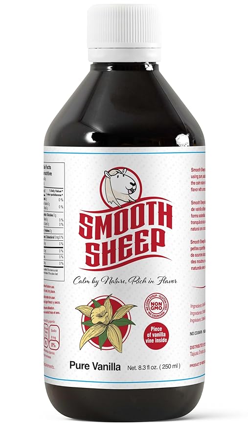 Smooth Sheep Vanilla | Mexican Vanilla for Baking and Desserts | Made with Real Vanilla Bean | Vainilla Mexicana Buena (250 ml (Pack of 1))