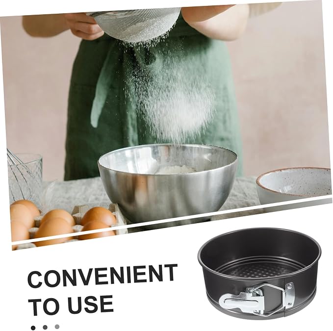 SOLUSTRE Detachable Bottom Stainless Steel Cake Mold Leakproof Round Pan for Cheesecake Birthday Christmas Baking
