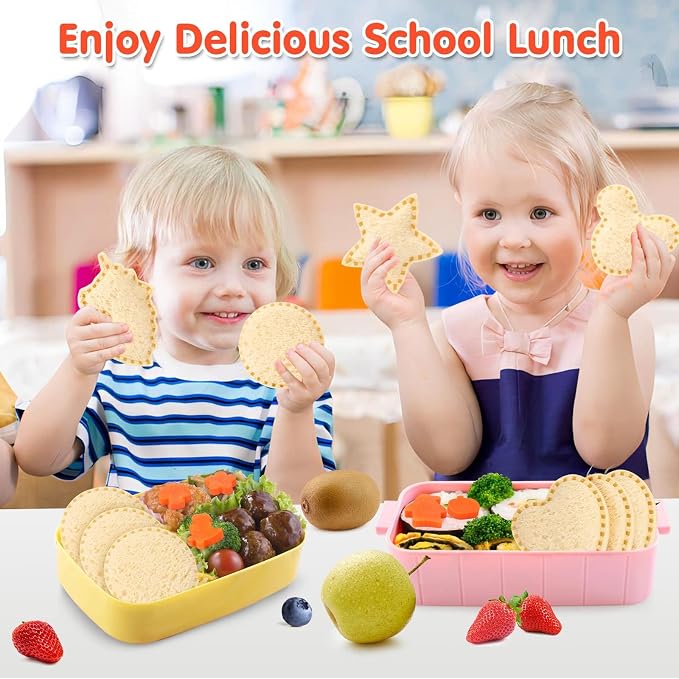30Pcs Sandwich Cutters for Kids Lunch, Bento Box Accessories for Kids | Sandwich Cutter and Sealer Cookie Cutter Fruit Cutters Shapes Sandwich Maker Bread Decruster Lunch Box Accessories for Kids