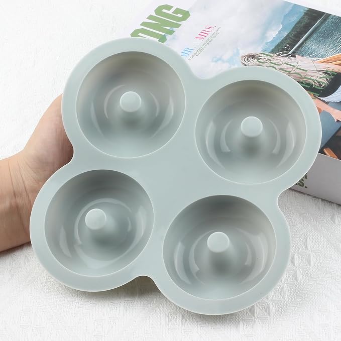 4 Cavity Donut Silicone Candy Molds For Candy Chocolate Baking Cake Decoration