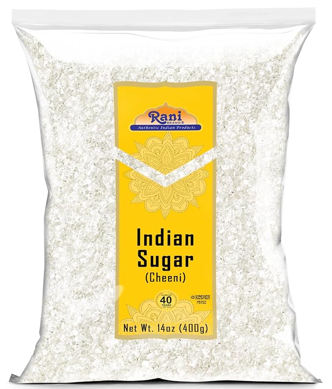 Rani Indian Sugar (Cheeni) 14oz (400g) ~ All Natural | Gluten Friendly | No Colors | Kosher | Vegan | Indian Origin