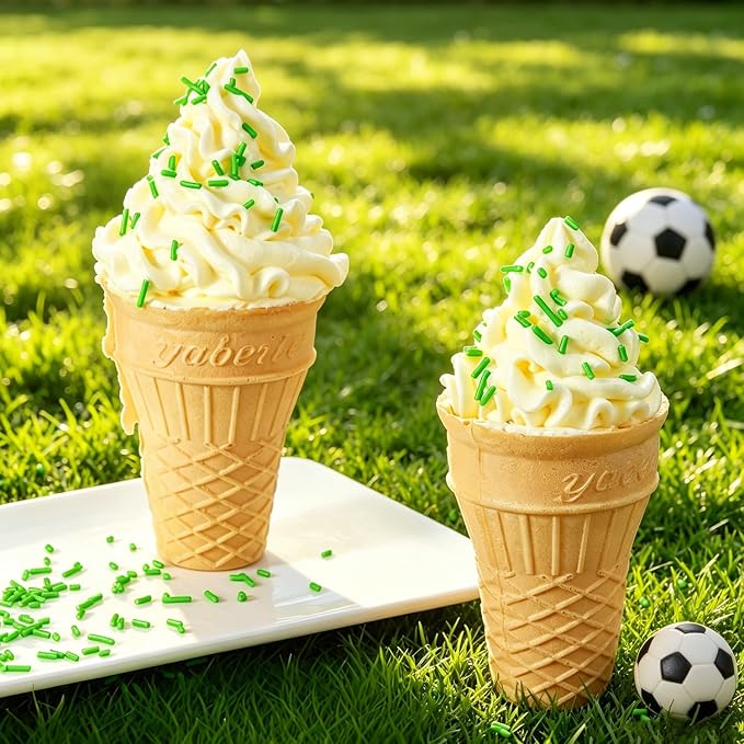 Green Jimmies Sprinkles Bulk 7 oz - World Cup Soccer Sprinkles for Cake Decorating, Cookie, Cupcake, Ice Cream Toppings, Green Grass Topper for Football Party Baking Supplies, Team Color Dessert Decorations