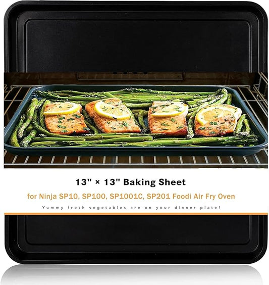 13" × 13" Baking Sheet, Cookie Sheet Pan, Nonstick Bakeware for SP101, SP100, SP1001C, SP201 Foodi Air Fry Oven, Sheet Pan for Foodi 8-in-1 Air Fry Oven, Non-Stick Pan for SP100