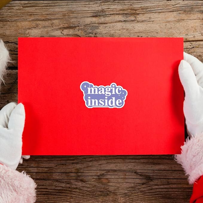 Muminglong 1.5 Inch Magic Inside Thank You Sticker for Small Business, Handmade Packaging, 500 PCS