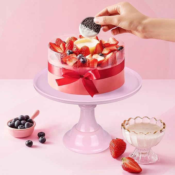 Round Cake Stand 11" Melamine Cake Display Stand Dessert Cupcake Display Tray for Graduation,Wedding,Birthday,Party,Baby Shower,Anniversary,Ceremony,Christmas