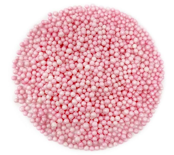 Mystic Sprinkles 4mm Sugar Pearls 4oz Bottles (Pretty in Pink 4mm Sugar Pearls 4oz)