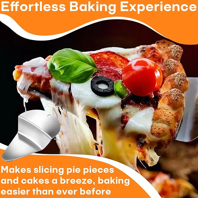 5-Pack First Slice Pie Spatula Set – Non-Stick Pie Server & Cutter for Neat Pie, Cake and Dessert Slices, Food-Grade 402 Stainless Steel, Easy to Clean & Dishwasher Safe