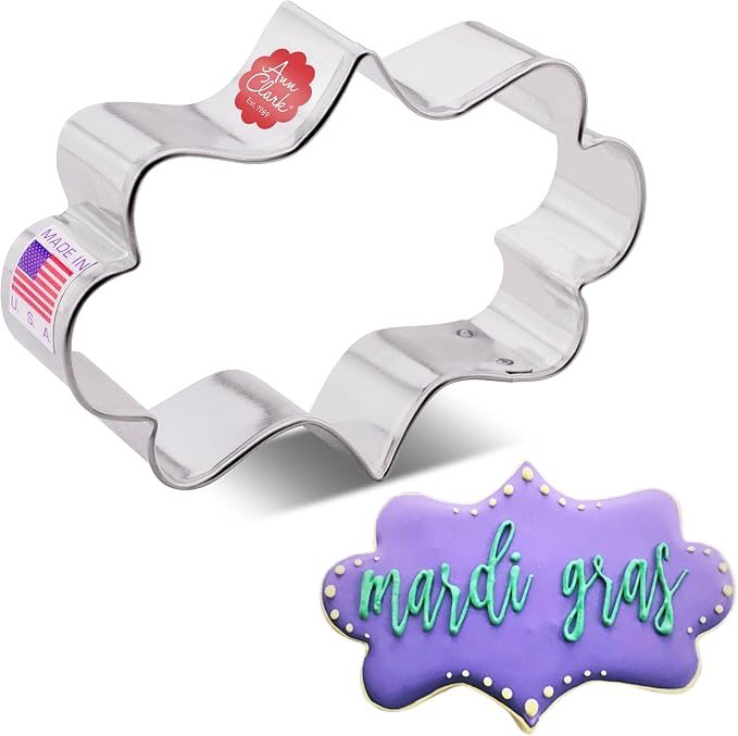 Ann Clark Fancy Plaque Cookie Cutter 4" Made in USA