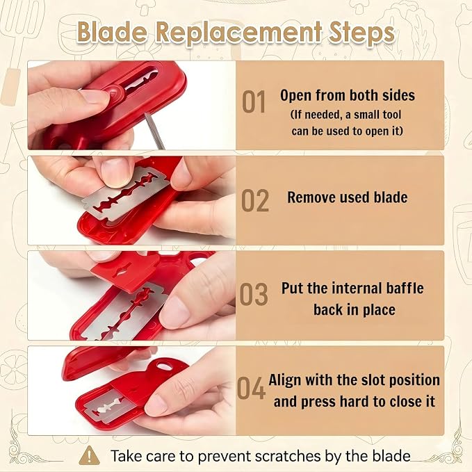 Magnetic Bread Lame, Sourdough Scoring Tool with 5 Blades | Retractable Blade, Magnetic Storage, 5 Sharp Blades, Anti-Slip Handle, Clean Dough Cuts, For Sourdough