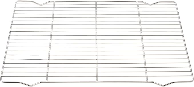 2-Pack Cooling Racks for Baking, 10x15 Inch Heavy Duty Stainless Steel Wire Cookie Rack Fits Half Sheet Pan, Oven Safe Cooling Rack Set, Dishwasher Safe & Non-Toxic