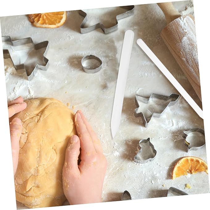Alipis 3pcs Fondant Cake Decorating Kit Nonstick Rolling Pin Cake Smoother Baking Stick Carving Modeling Tool
