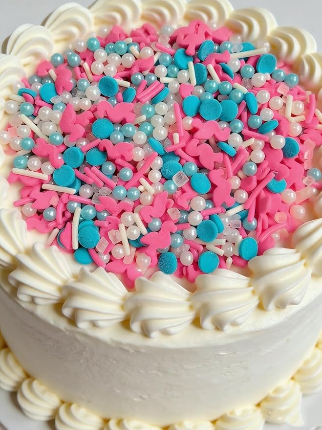 HeDeon&Rles Beautiful Creature Flamingo Sprinkles for Baking Caketopper Valentines St. Patrick's Day Easter Sprinkles Cake Decoration Birthday Wedding Caketopper