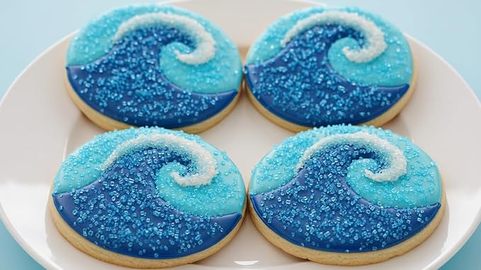 NCS Pearlized Blue Coarse Sanding Sugar, Sparkling Decorating Sugar for Baking & Drink Rims, 7 oz