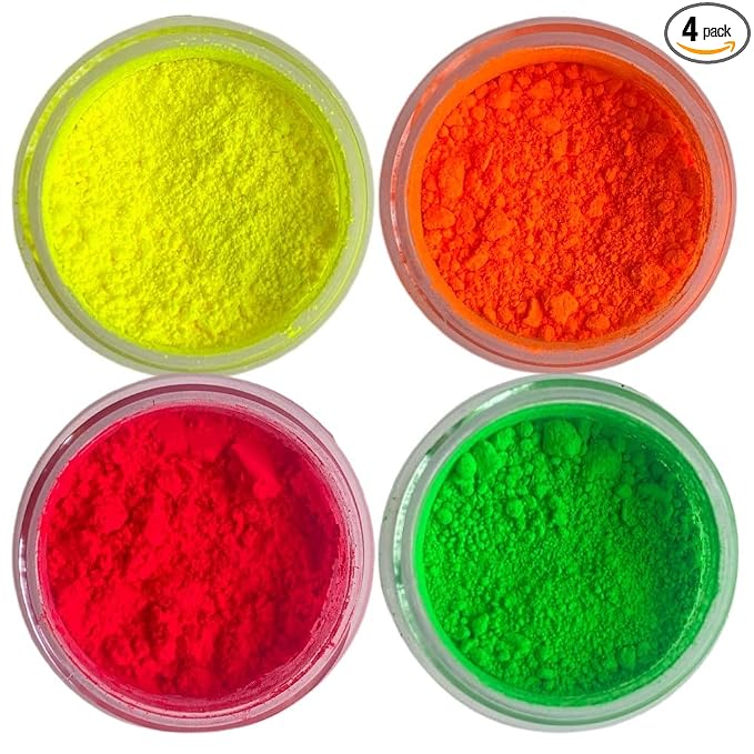 Oh! Sweet Art - Edible Petal Dust - For Decorating Cakes, Cupcakes, Cake Pops, & More - Kosher, Food-Grade Coloring - Neon Set x 4 units each jar 4 grams