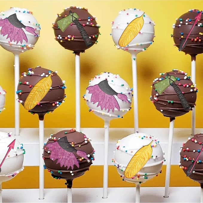 Native American Western Indians Axe Feather Arrow Fondant Mold 1 Pcs for Cake Decoration Candy Sugar Cupcake Topper Cake Polymer Clay Crafts Epoxy Resin