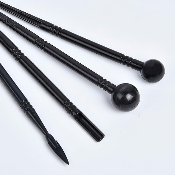 Supkiir 33Pcs Clay Fondant Extruder Cake Decorating Supplies Sugar Modeling Tool, Clay Extruder Gun with Sugar Paste Extruder, Ball Stylus Dotting Cake Crafts Clay Sculpting Tools