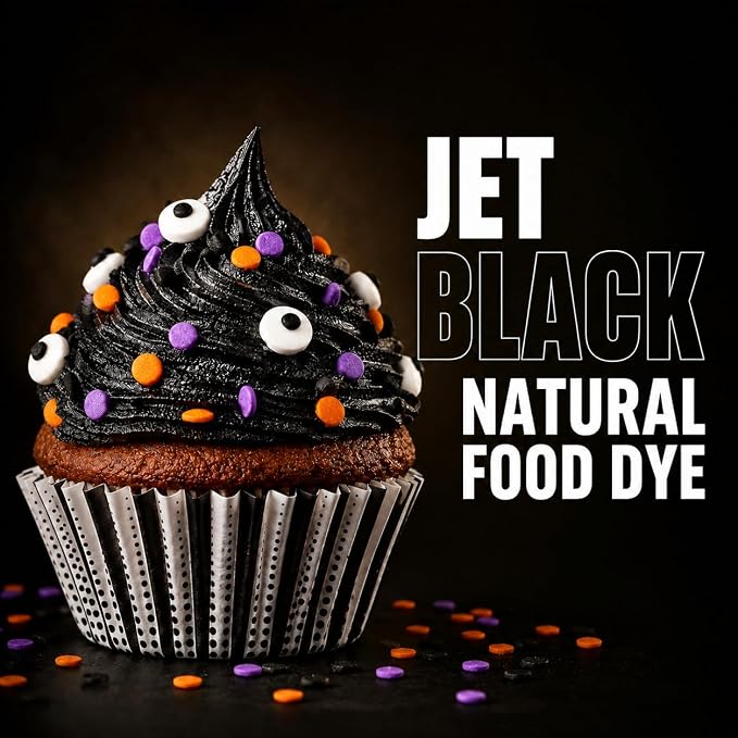 Black Cocoa Powder for Baking - Unsweetened, Extra Dark, 1 lb | Dutch Processed Cocoa Powder - Natural Jet Black Food Coloring Substitute - Alkalized, Vegan, Gluten Free, 65 Servings