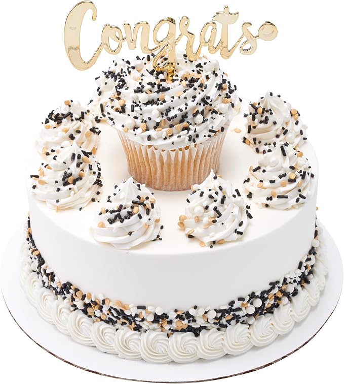 DecoPac Cheers To You Fusion Mix Sprinkles, 26oz, Shaped Candy Sprinkles in Handheld Container, Edible Decorations For Celebration Cakes, Cupcakes, Cookies and Donuts