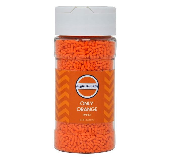 Mystic Sprinkles Solid Color Jimmy Sprinkles (Only Orange)