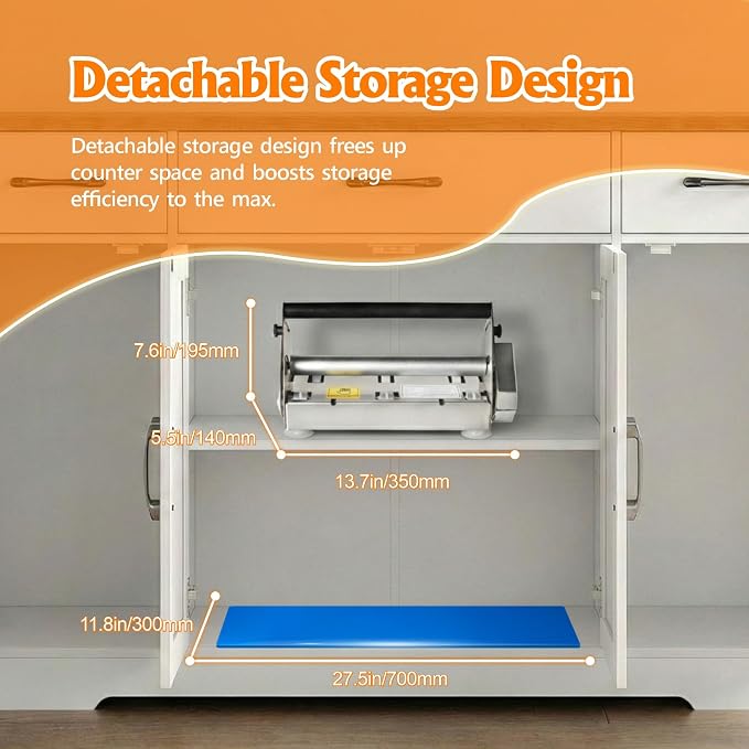 Commercial Dough Sheeter Machine for Pizza&Pastry, Manual Dough Roller with Adjustable Thickness, Foldable Stainless Steel Dough Rolling Machine for Pizza, Home Use (12" Dough Sheeter)