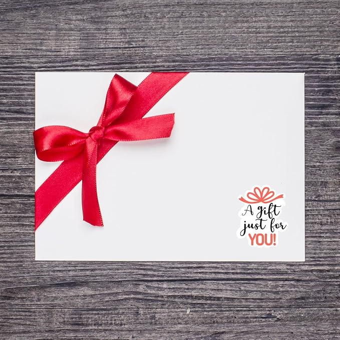 Wailozco A Gift Just for You Stickers,Mail Stickers for Small Business Package Shipping Envelopes Packing 500 Labels Per Roll ﻿