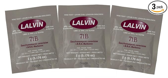 Lalvin 71B-1122 Yeast (Тhree Pаck)