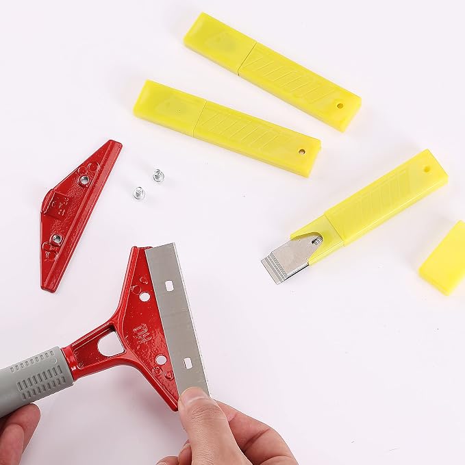 Bates- Replacement Scraper Blades, 4 Inch, 60 Pcs, Scraper Blades, Floor Scrapper Blade, Replacement Razor Blades, Carbon Steel Razor Blades, Paint Scraper Blades, 4 Inch Scraper Blades (Pack of 2)