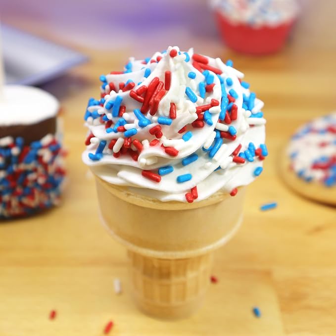 Mystic Sprinkles Fourth of July Sprinkles Mixes (Patriotic Pride Mix 3.2oz)