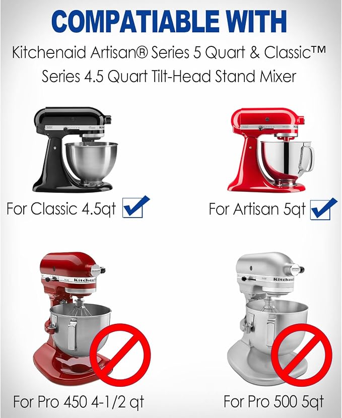 MIMORE Mixer Slider Mat for KitchenAid Stand Mixer 4.5-5 QT Tilt Head, Mixer Mat Compatible with Classic 4.5 QT KitchenAid Mixer Accessories 5 QT Artisan Kitchen Aid Mixer Slider Mat