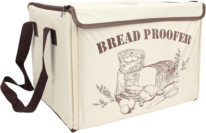 Aramox Electric Dough Proofer Proofing Box with 3 Heating Zones 50-113F Timer up to 48H Foldable Design for Bread Yogurt Kombucha (US Plug 110V)