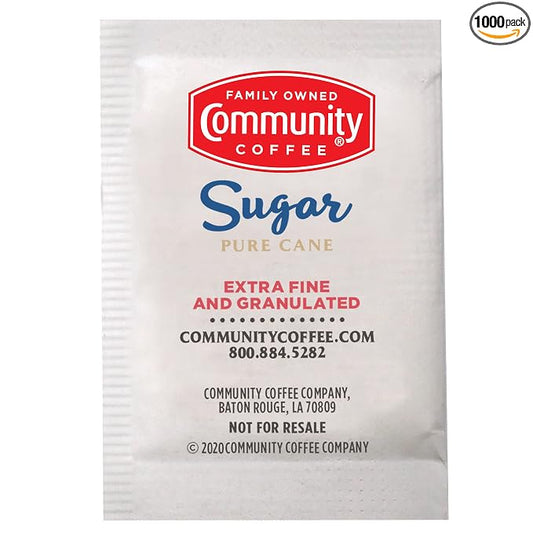Community Coffee Sugar Bulk Pack, 1000 Count