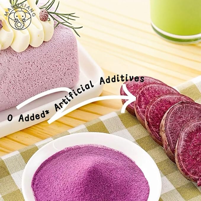 MAHUXIANG Organic Purple Sweet Potato Powder (3.52 oz / 100 g) — Single-Ingredient Powder for Baking, Desserts & Beverages, No Added Ingredients, Gluten-Free