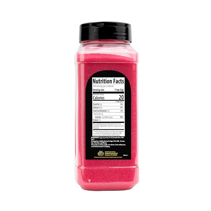 GranAroma Sanding Sugar, Decorative, Cookies & Sweets (Pink) (28 Ounce)