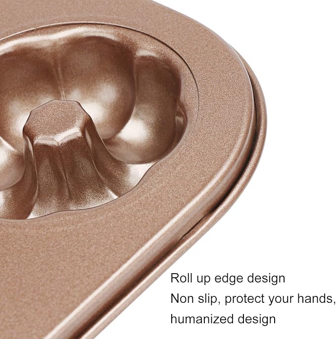 Beasea Donut Baking Pans, 1 Pack Nonstick Small Mini Doughnut Pans 12 Cavity Carbon Steel Bagel Oven Baking Tray Sheet