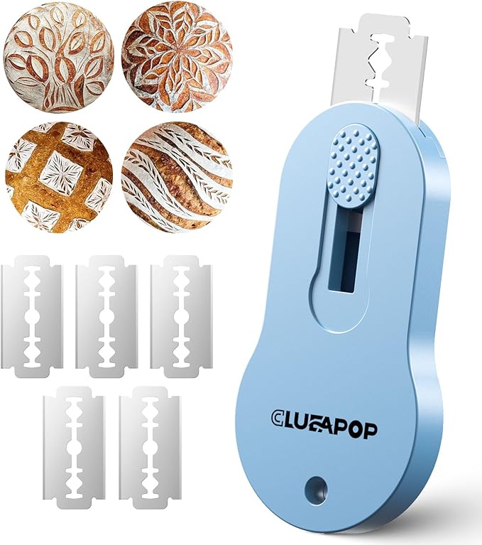 CLUEAPOP Bread Lame Magnetic Professional Bread Lame Dough Scoring Tool | Sourdough Scoring Tool | Sourdough Bread Baking & Bread Scoring Tool & 5 Razor Blades, Bread Making Kitchen Tool