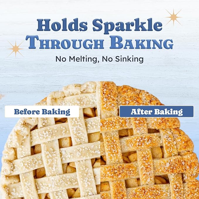 Snackathon Sanding Sugar, Extra Coarse White Sparkling Sugar Crystals, 2.2 LB Resealable Bulk Bag, Sweet Crunchy Edible Finishing Sugar for Baking & Decorating, Cupcakes, Cookies, Ice Cream & Drink