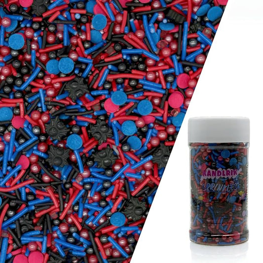Spider Sprinkles Edible Superhero Cake Decorating Cake Decorations Cupcake Toppers Cookie Decorating Perfect for Cakes,Cupcakes,Desserts Toppings 3OZ