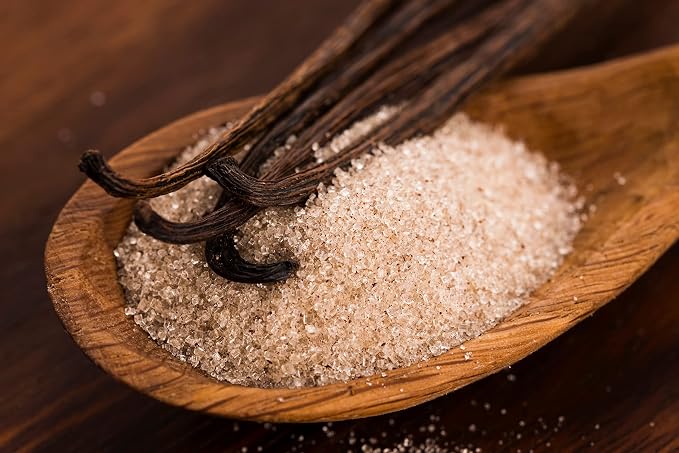 Organic Vanilla Bean Sugar - Made with Real Madagascar Vanilla Pods & Pure Cane Sugar - for Cooking, Baking, & Additional Flavoring - A Sweet Substitute for Extract, Paste, and Beans - 12 OZ