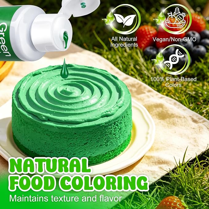 Natural Food Coloring - 2 fl.oz Plant-Based Liquid Food Coloring, Artificial Dye Free, All Nature Food Dye for Baking, Cake Decorating and Fondant, Organic Food Color for Icing, Frosting (Pink)