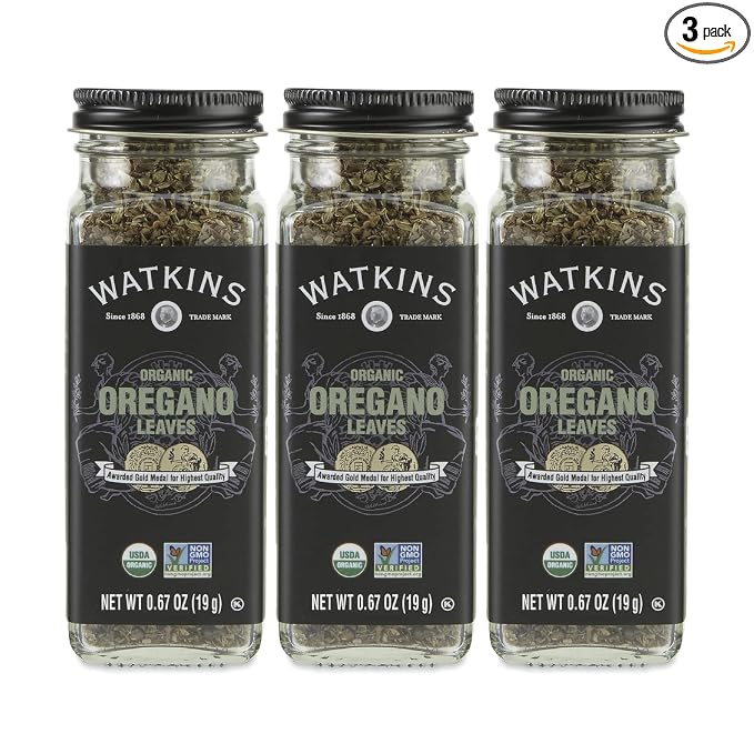 Watkins Gourmet Organic Spice Jar, Oregano Leaves, 0.77 Ounce (Pack of 3)