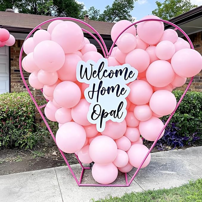 Voircoloria 110pcs Light Pink Balloons 12inch Pastel Pink Latex Party Balloons for Boys Girls Birthday Party, Baby Shower, Wedding, Gender Reveal, Baby Shower, Anniversary Party Decorations